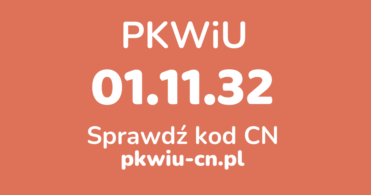 Wyszukiwarka PKWiU 01.11.32, konwerter na kod CN