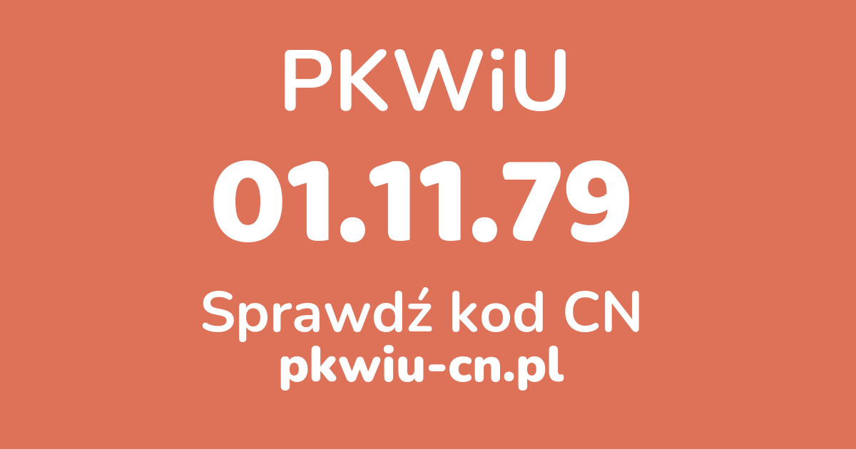 Wyszukiwarka PKWiU 01.11.79, konwerter na kod CN