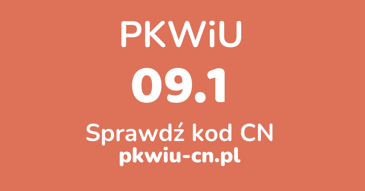 Wyszukiwarka PKWiU 09.1, konwerter na kod CN