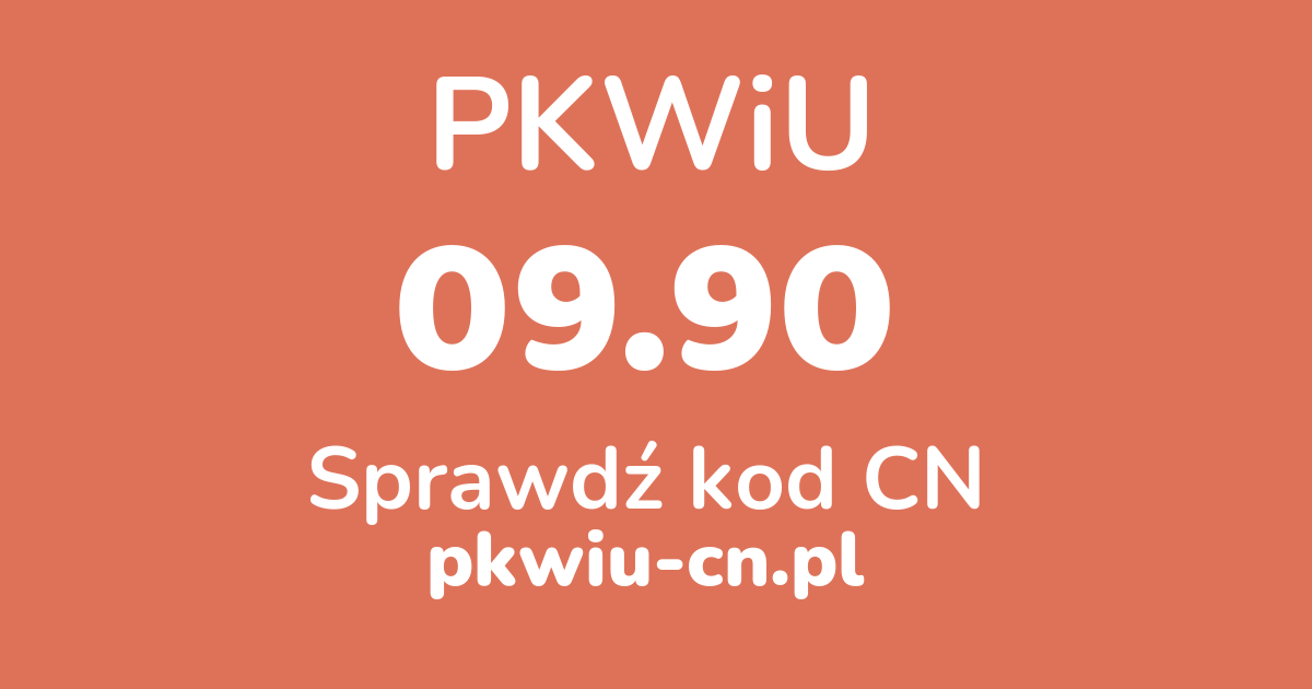Wyszukiwarka PKWiU 09.90, konwerter na kod CN