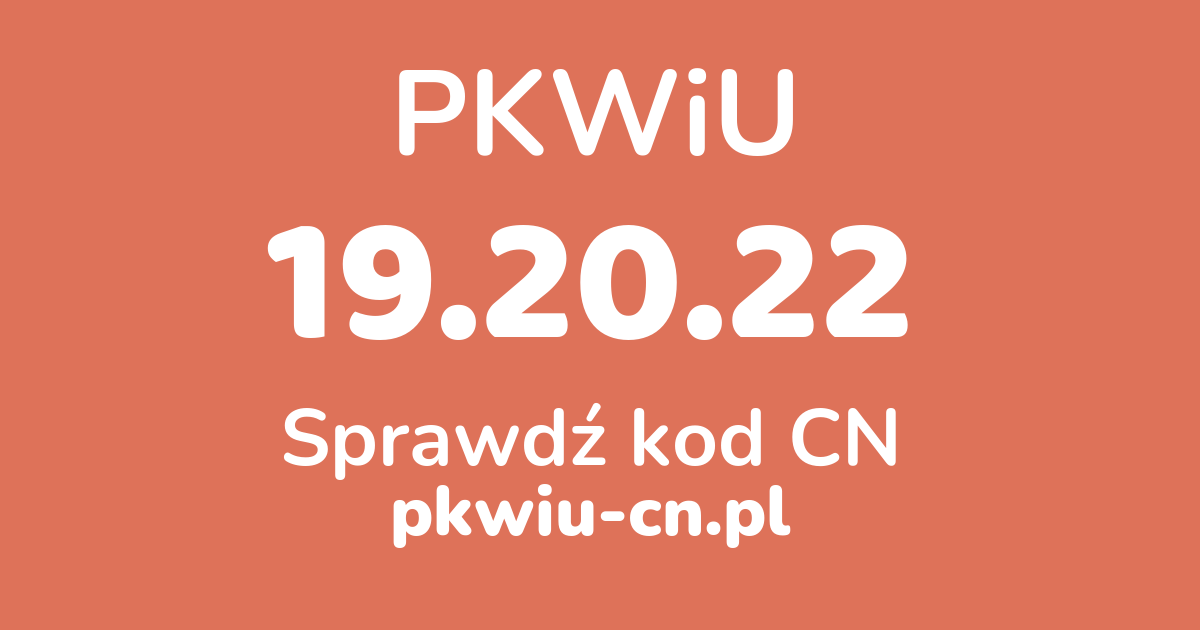 Wyszukiwarka PKWiU 19.20.22, konwerter na kod CN