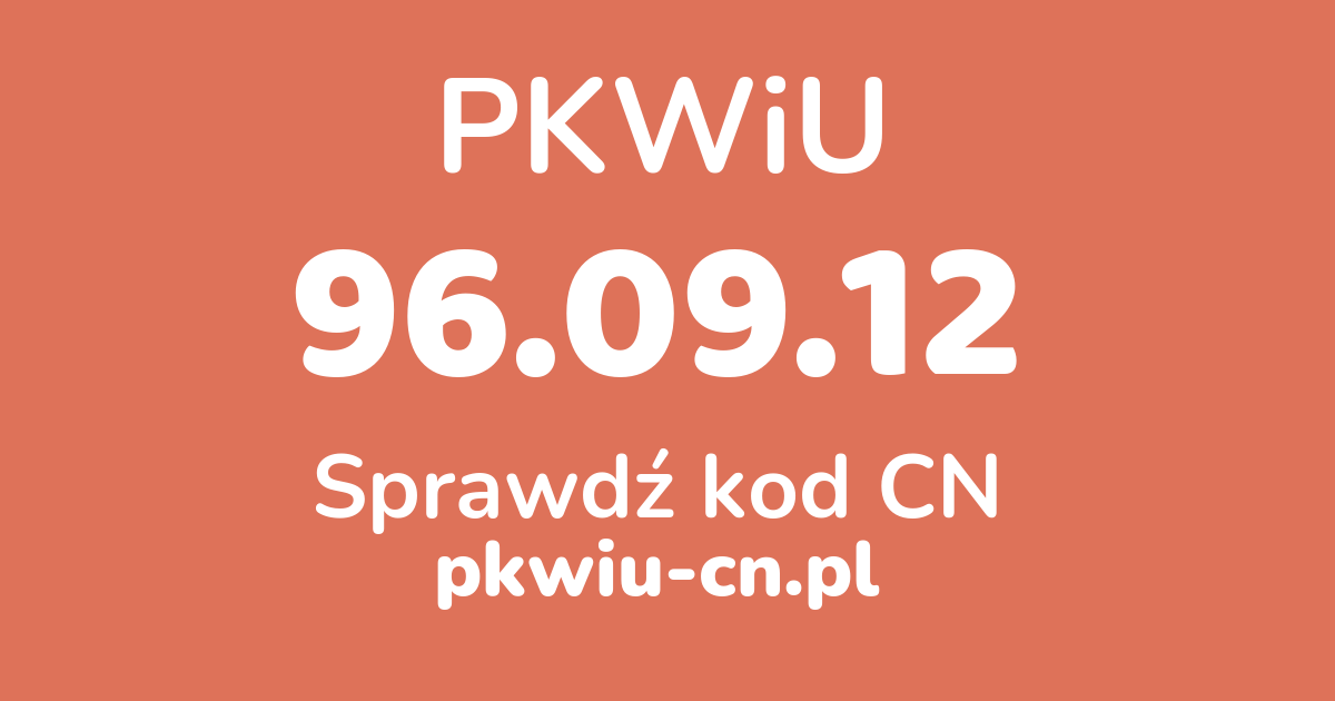 Wyszukiwarka PKWiU 96.09.12, konwerter na kod CN